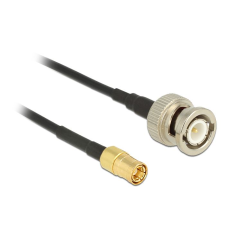DELOCK antenna kábel BNC dugó > SMB dugó RG-174 1m (12492) (DE12492) kábel és adapter