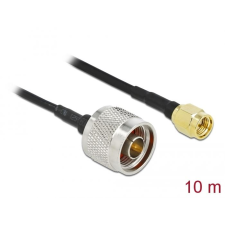 DELOCK antenna kábel N-dugó apa SMA-dugó LMR/CFD100 10m (90468) (DE90468) kábel és adapter
