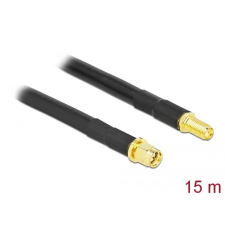 DELOCK antennakábel SMA-dugó - SMA-hüvely LMR/CFD300 15m (90463) (DE90463) kábel és adapter