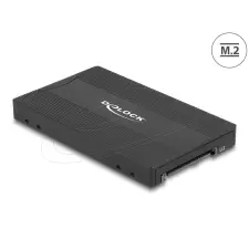 DELOCK Átalakító M.2 kulcs M NVMe SSD - U.2 vagy M.2 kulcs B SATA SSD - SATA - eszközmentes