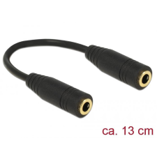 DELOCK Audio Stereo Jack 3.5 mm 4 pin female &gt; female 13cm adapter kábel és adapter