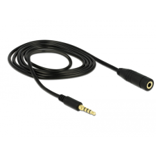 DELOCK Audió Sztereó Hosszabbító kábel 1m (3.5mm jack apa - 3.5mm jack anya) kábel és adapter