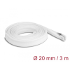 DELOCK Befont karmantyú zipzáras szorítóval hőállóság egészen 3 m x 20 mm-es fehér