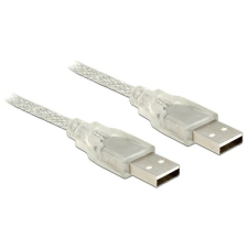 DELOCK Cable A -> A St/St 1.50m transparent (83888 kábel és adapter