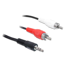 DELOCK Cable Audio 3.5 mm stereo jack male > 2x RCA male 3m kábel és adapter
