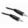 DELOCK Cable Audio DC jack 3.5 mm 3 pin male / mal