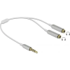 DELOCK Cable audio stereo jack male 3.5 mm 4 pin >