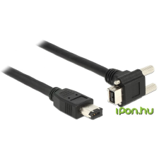 DELOCK Cable FireWire FW400 6Pin -> FW800 9Pin 90° kábel és adapter