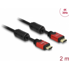 DELOCK Cable High Speed HDMI male/male 2m (84333) audió/videó kellék, kábel és adapter