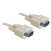 DELOCK Cable RS-232 serial Sub-D9 male / male 10m