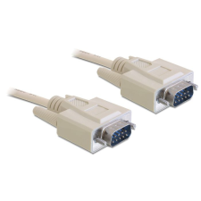 DELOCK Cable RS-232 serial Sub-D9 male / male 5m kábel és adapter