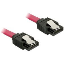 DELOCK Cable SATA 6 Gb/s 30cm straight/straight red kábel és adapter