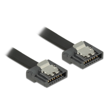 DeLock Cable SATA FLEXI 6 Gb/s 50cm Black metal kábel és adapter