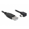 DELOCK Cable USB 2.0-A male -> USB mini-B 5pin male angled 2m (82682)