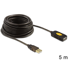 DELOCK Cable USB 2.0 Extension, active 5m kábel és adapter