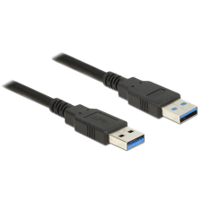 DELOCK Cable USB 3.0 Type-A male &gt; USB 3.0 Type-A male 0,5m Black kábel és adapter