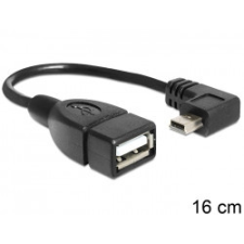 DELOCK Cable USB mini male angled &gt; USB 2.0-A fema kábel és adapter