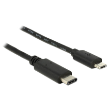 DELOCK Cable USB Type-C 2.0 male &gt; USB 2.0 Type Micro-B male 0,5m Black kábel és adapter
