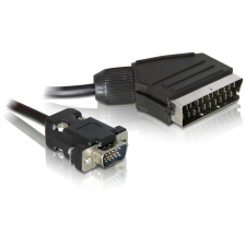 DELOCK Cable Video Scart output -&amp;gt; VGA input 2m (6 kábel és adapter