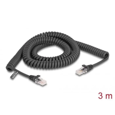 DELOCK CAT5e U-UTP Patch cable 3m Black 87994 kábel és adapter