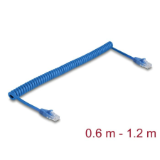 DELOCK CAT6 U-UTP Patch Cable 1,2m Blue 90197 kábel és adapter