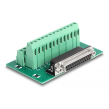 DELOCK D-Sub 25 tűs anya - Terminal Block DIN sínhez (66912) (DE66912) kábel és adapter