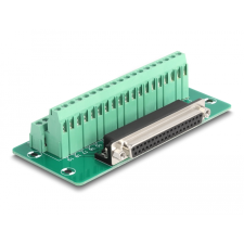 DELOCK D-Sub 37 tűs anya - Terminal Block DIN sínhez (66914) (66914) kábel és adapter
