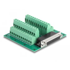 DELOCK D-Sub HD 44 tűs anya - Terminal Block DIN sínhez (66916) (66916) kábel és adapter