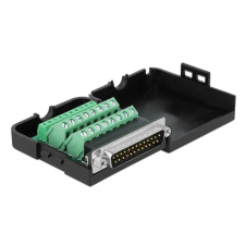 DELOCK DB25 párhuzamos adapter apa 26 tűs kapocstest házzal kábel és adapter