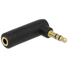 DELOCK Delock 65364 3 pólusú Jack 3,5mm apa - anya hajlított hosszabbító adapter kábel és adapter
