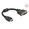 DELOCK DeLock Adapter HDMI male to DVI 24+5 female 4K 30Hz 0,2m Black