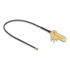 DELOCK Delock Antenna kábel SMA 90 PCB anya válaszfali csatlakozóval apa I-PEX Inc., MHF 4L-dugó 1.13 25 cm menethossz 15 mm