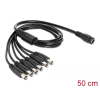 DELOCK DeLock Cable DC Splitter 5.5 x 2.1 mm 1x female > 6x male Black