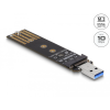 DELOCK Delock Combo Converter M.2 NVMe PCIe vagy SATA SSD USB 3.2 Gen 2-vel
