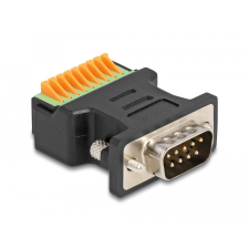 DELOCK Delock D-Sub 9 apa - Terminal block adapter nyomógombbal egyéb hálózati eszköz