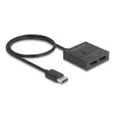 DELOCK Delock DisplayPort kapcsoló 2 az 1-ben Kétirányú 8K kábel és adapter