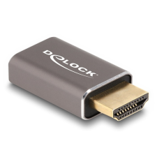 DELOCK Delock HDMI adapter apa - anya 8K 60 Hz szürke fém kábel és adapter