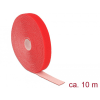 DELOCK Delock Hurkolható rögzítők, 10 m x 20 mm (H x Sz) tekercs, piros