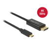 DELOCK Delock Kábel USB Type-C csatlakozó > Displayport csatlakozó (DP váltakozó mód) 4K 60 Hz, 2 m