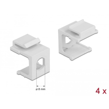 DELOCK Delock Keystone fehér borító 8,0 mm-es lyukkal, 4 db. egyéb hálózati eszköz
