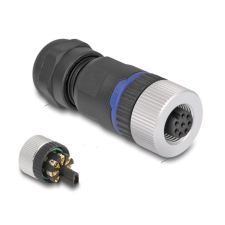 DELOCK Delock M12 Csatlakozó A-kódolású, 8 tűs anya csavarozható kapcsolat egyéb hálózati eszköz