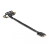 DELOCK Delock M.2 kulcs A+E - PCIe x4 NVMe adapter hajlított 20 cm hosszú kábellel