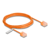 DELOCK Delock RJ45 hálózati kábel Cat.6 UTP ultravékony 2 m narancssárga rövid csatlakoztatókkal