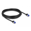 DELOCK Delock RJ45 hálózati kábel Cat.6A S/FTP vékony 5 m fekete
