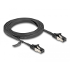 DELOCK Delock RJ45 lapos patch kábel apa - apa Cat.8.1 flexibilis 2 m fekete