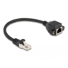 DELOCK Delock RJ50 bővítő kábel apa - anya S/FTP 0,25 m fekete kábel és adapter