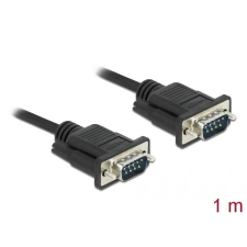 DELOCK DeLock RS-232 D-Sub 9 male/male 1m Black kábel és adapter