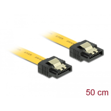 DELOCK Delock SATA 6 Gb/s egyenes /egyenes kábel, fém, 50 cm kábel és adapter