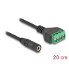 DELOCK Delock Sztereo jack kábel anya 3,5 mm 4 tűs - Terminal Block Adapter 20 cm