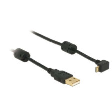 DELOCK DeLOCK USB2.0 1m USB kábel USB A Micro-USB B Fekete kábel és adapter